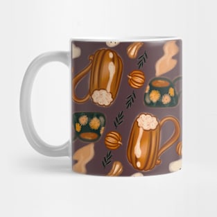 Pumpkin autumn pattern drawing Mug